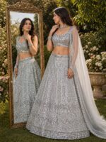 Presenting new launching Designer Embroidery work Lahenga choli collection - Image 13