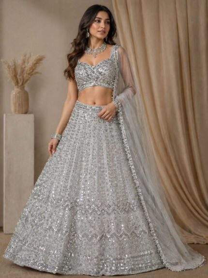 Presenting new launching Designer Embroidery work Lahenga choli collection