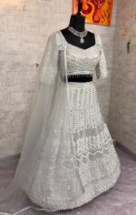 Presenting new launching Designer Embroidery work Lahenga choli collection - Image 17