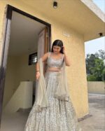 Presenting new launching Designer Embroidery work Lahenga choli collection - Image 6