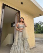 Presenting new launching Designer Embroidery work Lahenga choli collection - Image 4