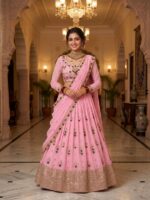 Presenting New premium faux Georgette lahenga collection - Image 8
