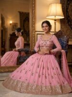 Presenting New premium faux Georgette lahenga collection - Image 9