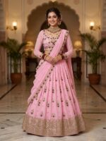 Presenting New premium faux Georgette lahenga collection - Image 6