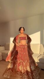 Presenting new Designer Embroidery work Lahenga choli collection - Image 5