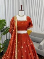 Presenting new Designer Embroidery work Lahenga choli collection - Image 8
