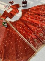Presenting new Designer Embroidery work Lahenga choli collection - Image 12