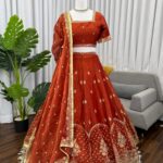 Presenting new Designer Embroidery work Lahenga choli collection