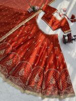 Presenting new Designer Embroidery work Lahenga choli collection - Image 9