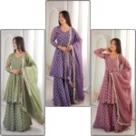 Presenting new Designer Top Bottom with duppata set - Image 36