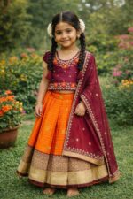 Presenting new Tulsi kids Half saree - Image 2
