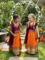 Presenting new Tulsi kids Half saree - Image 3