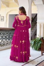 Presenting new Designer Embroidery work Gown pent with duppata set - Image 16