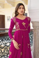 Presenting new Designer Embroidery work Gown pent with duppata set - Image 18