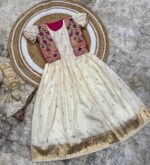 Launching New silk kids paithani Gown with coat for Girls collection - Image 22