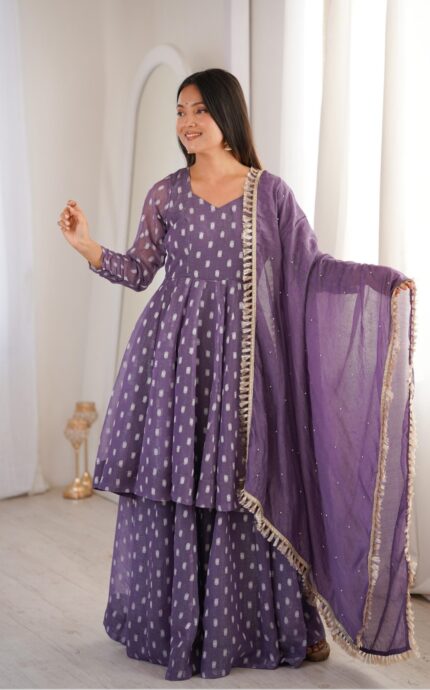 Presenting new Designer Top Bottom with duppata set