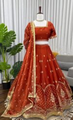 Presenting new Designer Embroidery work Lahenga choli collection