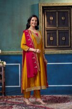 Presenting new Designer Embroidery work Anarkali set - Image 18