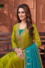 Presenting new Designer Embroidery work Anarkali set - Image 7