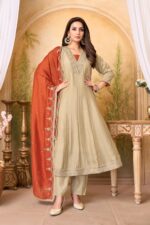 Presenting new Designer Embroidery work Anarkali set