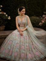 Presenting new launching Designer Embroidery work Lahenga choli collection - Image 2