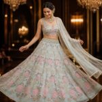 Presenting new launching Designer Embroidery work Lahenga choli collection