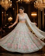 Presenting new launching Designer Embroidery work Lahenga choli collection