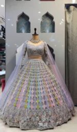 Presenting new Designer Embroidery work Lahenga choli collection - Image 2
