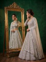 Presenting new Designer Embroidery work Lahenga choli collection - Image 4