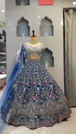 Presenting new Designer Embroidery work Lahenga choli collection - Image 18