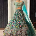 Presenting new Designer Embroidery work Lahenga choli collection