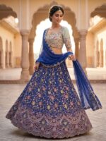Presenting new Designer Embroidery work Lahenga choli collection - Image 23