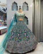 Presenting new Designer Embroidery work Lahenga choli collection - Image 4
