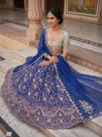 Presenting new Designer Embroidery work Lahenga choli collection - Image 22