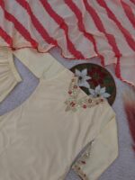 Presenting new Designer Embroidery work Top plazzo with duppata set - Image 13