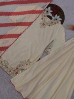 Presenting new Designer Embroidery work Top plazzo with duppata set - Image 12