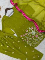Presenting new Ready to wear Embroidery work Top Bottom with duppata set - Image 4
