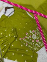 Presenting new Ready to wear Embroidery work Top Bottom with duppata set - Image 5