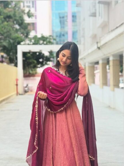 Presenting new Designer Anarkali Gown with duppata set