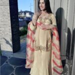 Presenting new Designer Embroidery work Top plazzo with duppata set