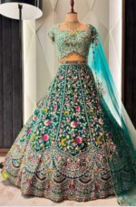 Presenting new Designer Embroidery work Lahenga choli collection