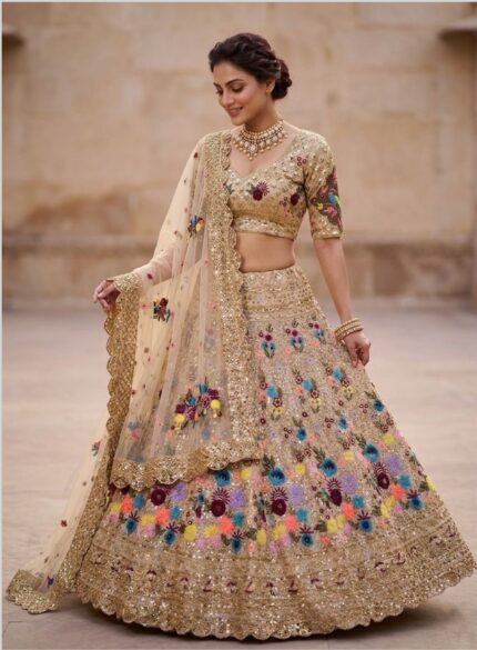 Presenting new Launching Designer Embroidery work Lahenga choli collection
