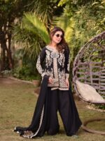 Presenting New Designer Embroidery work Top plazzo with dupatta set - Image 3