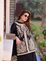 Presenting New Designer Embroidery work Top plazzo with dupatta set - Image 8