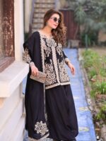 Presenting New Designer Embroidery work Top plazzo with dupatta set - Image 5