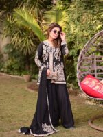 Presenting New Designer Embroidery work Top plazzo with dupatta set - Image 2