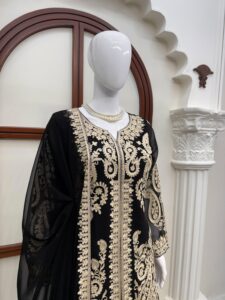 Presenting New Designer Embroidery work Top plazzo with dupatta set - Image 17