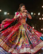 Presenting New Navratri special Designer printed Lahenga choli with mirror work - Image 11
