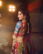 Presenting New Navratri special Designer printed Lahenga choli with mirror work - Image 4