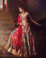 Presenting New Navratri special Designer printed Lahenga choli with mirror work - Image 8